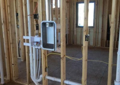 plumbing pipe and electrical work